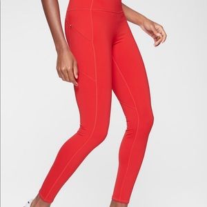 Athleta red contender tights  - XS